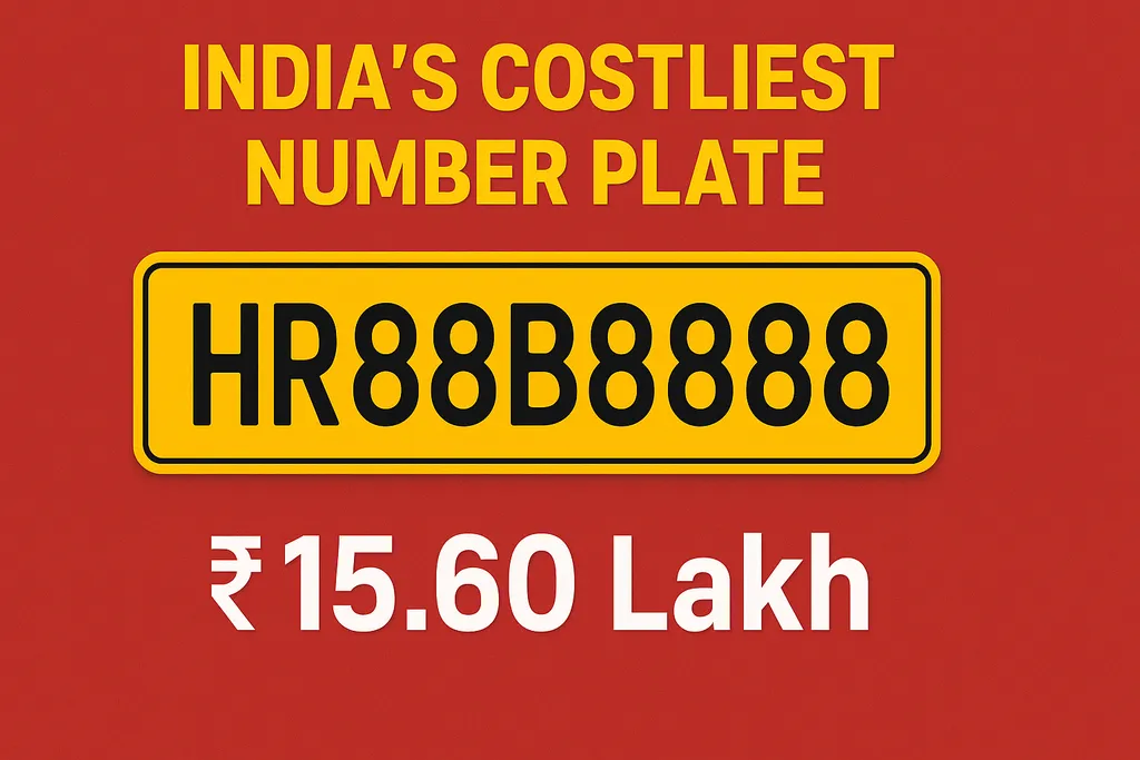 India’s Most Expensive Plate? HR88B8888 Breaks the Internet